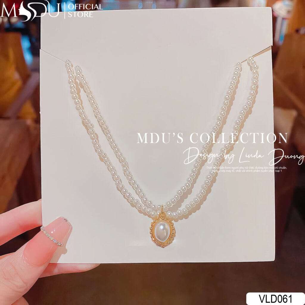 VLD061 – Vòng Cổ Ngọc Trai Cổ Điển Mặt Oval Sang Trọng 20 VLD061 – Chuỗi Ngọc Nhỏ Và Mặt Oval Cổ Điển Dành Cho Nàng Thanh Nhã