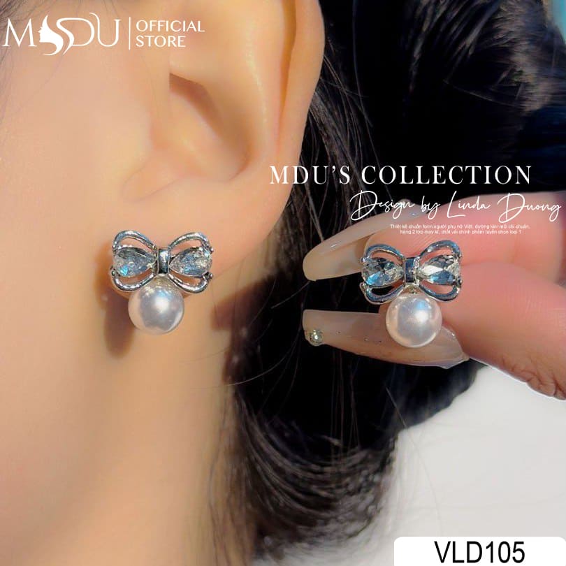 VLD105 – Đôi Hoa Tai Nơ Pha Lê Ngọc Trai Duyên Dáng 20 VLD105 – Phụ Kiện Sang Trọng Cho Phái Đẹp Hiện Đại