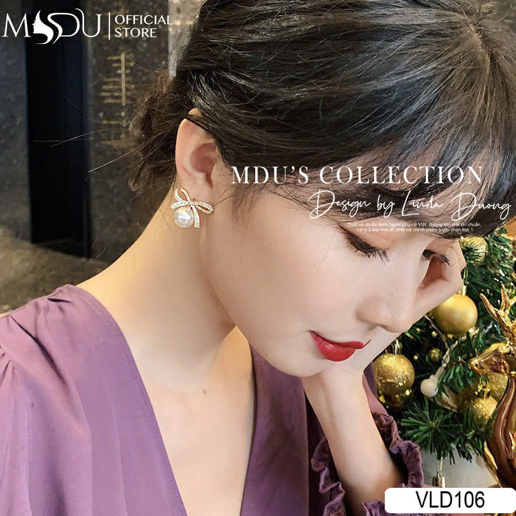 VLD106 - Đôi Hoa Tai Ngọc Trai Đính Nơ Sang Trọng 19 VLD106 – Tinh Tế Và Bay Bổng Với Biểu Tượng Chuồn Chuồn