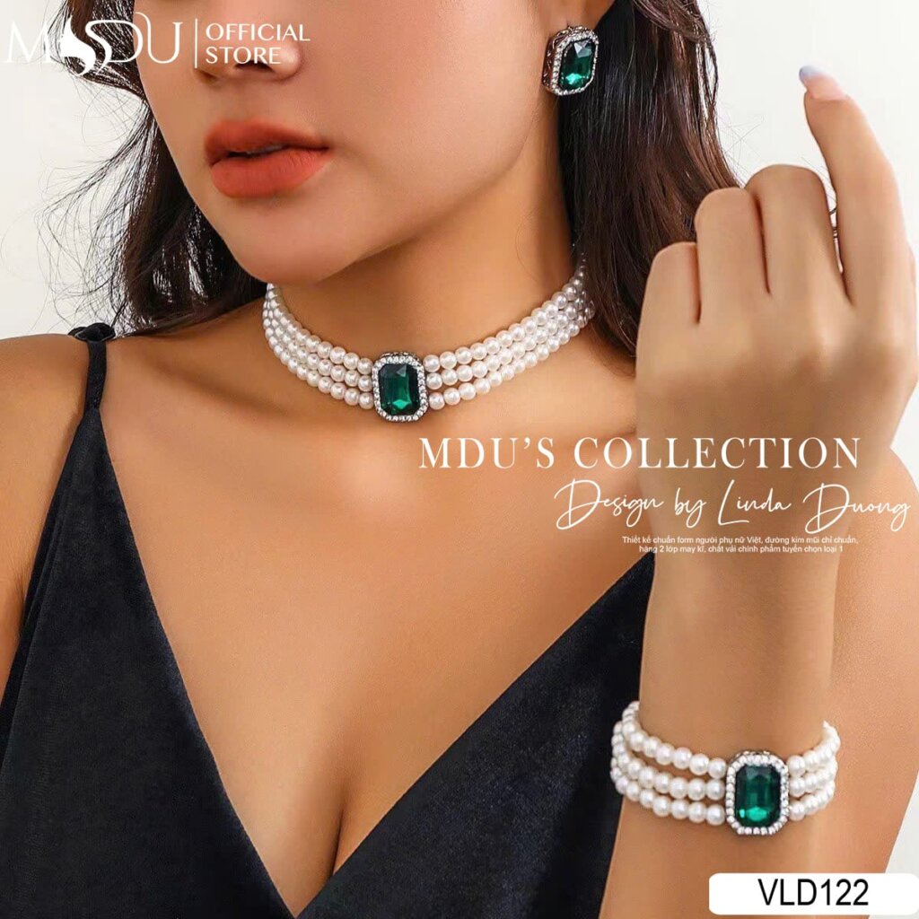 VLD122 – Bộ Trang Sức Ngọc Trai Sang Trọng Và Thanh Lịch 20 Bộ Trang Sức Ngọc Trai VLD122 – Đẳng Cấp Và Thanh Lịch Cho Nàng