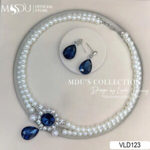 VLD123 – Bộ Trang Sức Ngọc Trai Trắng Tinh Tế Dành Cho Quý Cô