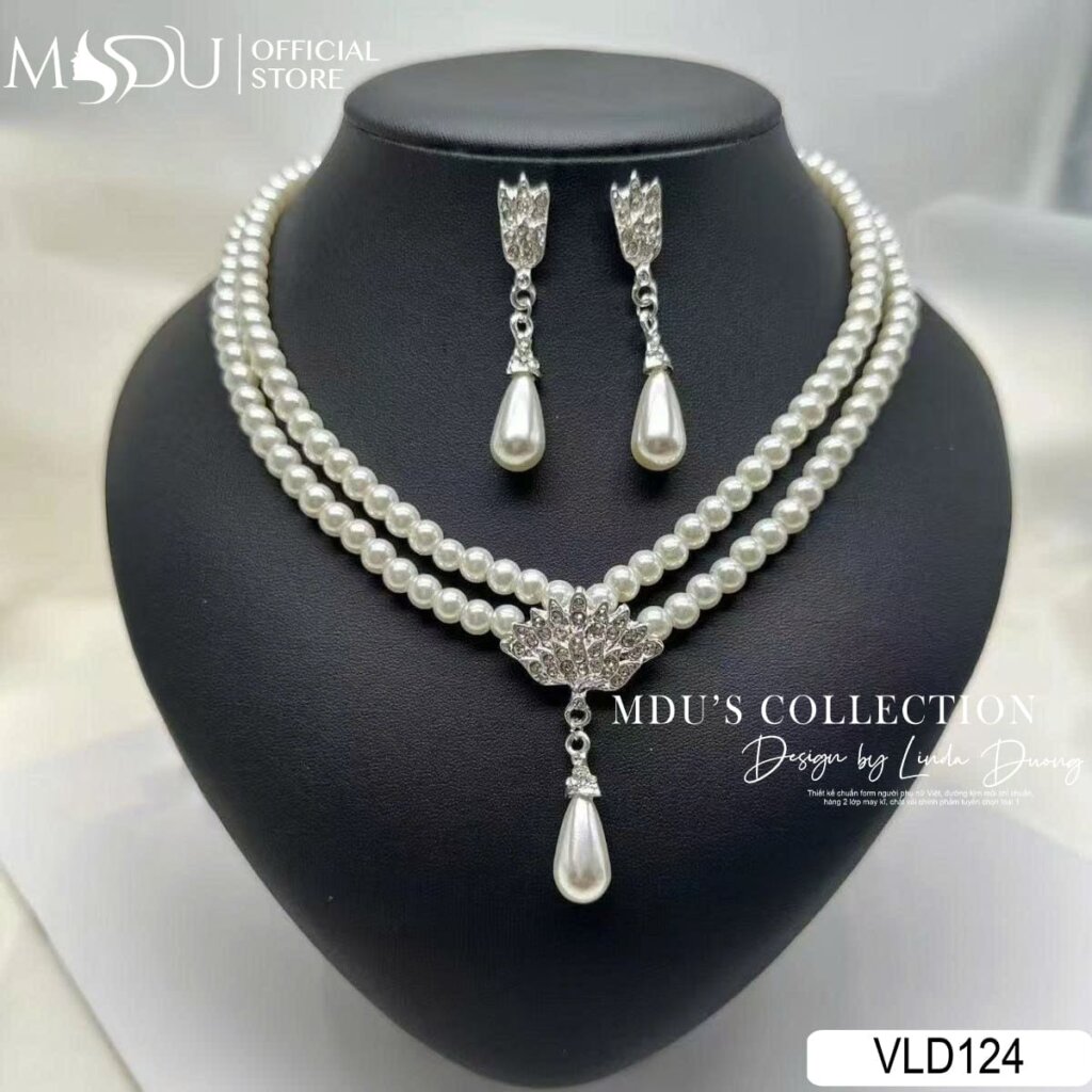 VLD124 – Bộ Trang Sức Ngọc Trai Pha Lê Cao Cấp 19 VLD124 – Bộ Trang Sức Ngọc Trai Và Pha Lê Sang Trọng