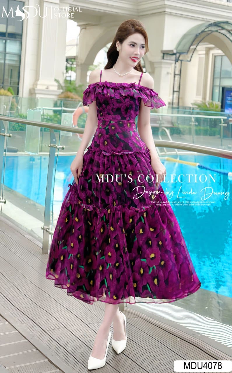 Phối Đồ Với Váy Bohemian Đi Biển. Bí Kíp Lên Hình "Nghìn Like" 5 Gợi ý 7 mẫu váy bohemian đi biển đẹp mê hồn - Váy trễ vai họa tiết du mục