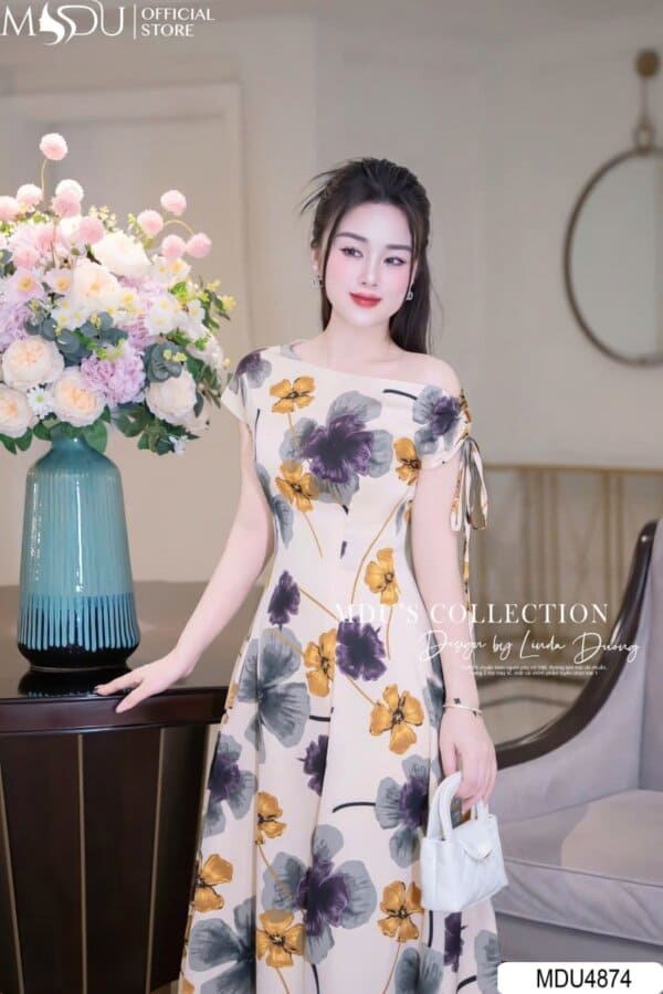 Khơi Gợi Sự Quyến Rũ Với Những Mẫu 5 Váy Đi Biển Lệch Vai Hot Nhất Hè Này 9 Màu sắc nào cho váy đi biển lệch vai
