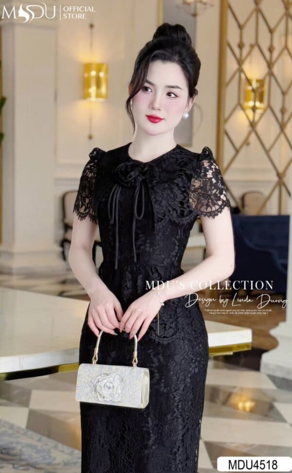 Tỏa Sáng Kiêu Sa Với Những Thiết Kế Váy Đi Biển Màu Đen Đầy Cuốn Hút 8 Các Kiểu Dáng Váy Đi Biển Màu Đen Đẹp Mê Hồn - Váy Ren Đen