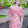 Váy Thiết Kế MDU4853 Trễ Vai Hoa Nở Tầng Bèo Bay Bổng Dáng Dài Lãng Mạn 9 vay thiet ke MDU4853 1 Mdu Fashion
