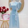Váy Thiết Kế MDU4876 Xanh Pastel Hoa 3D Dáng Xòe Chiết Eo Thanh Thoát 11 vay thiet ke MDU4876 3 Mdu Fashion