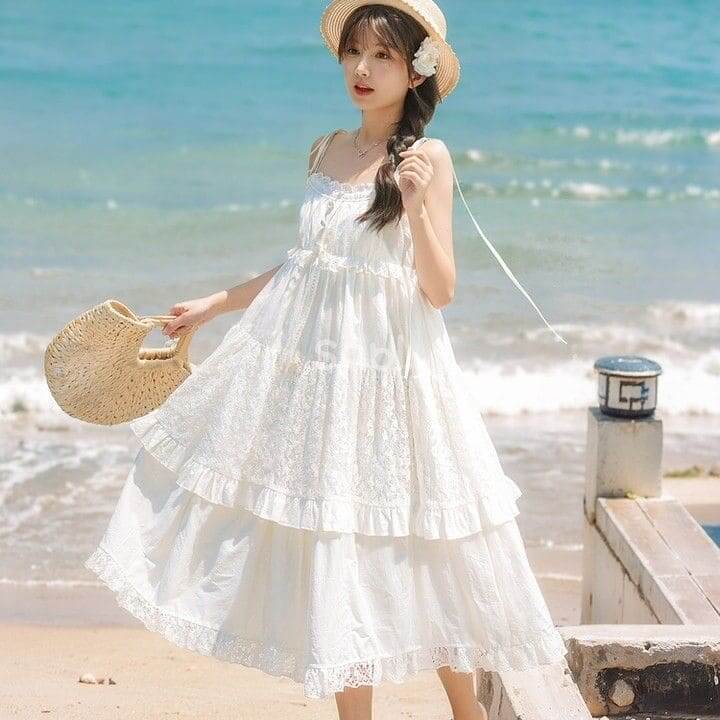Đồ Đi Biển Cho Người Mập: Mix Đồ Sao Cho Gọn Dáng 12 Top mẫu váy đi biển cho người mập cực xinh - Váy babydoll