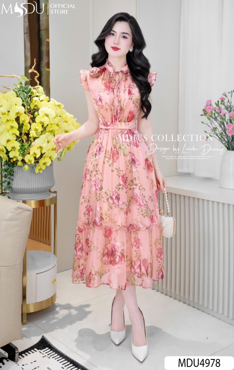 Váy Thiết Kế MDU4978 Họa Tiết Hoa Nhí Cổ Buộc Nơ Chiết Eo Dáng Xòe Nhẹ Nhàng 23 Váy Thiết Kế MDU4978 Tơ Xước Cao Cấp Họa Tiết Hoa Nhí Cổ Buộc Nơ Chiết Eo Dáng Xòe Nhẹ Nhàng