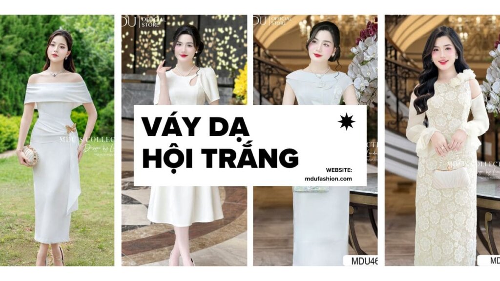 Váy Dạ Hội Màu Trắng – Bí Quyết Tỏa Sáng Trong Mọi Sự Kiện 1 Brown Modern New Arrival Fashion New Arrival Banner 3000 x 1500 px 1200 x 675 px 1 Mdu Fashion