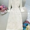 Váy Thiết Kế MDU5074 Ren Thêu Nổi Dài Tay Màu Kem Thanh Lịch & Quyến Rũ 12 vay thiet ke MDU5074 4 Mdu Fashion