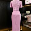 Váy Thiết Kế MDU5120 Hồng Nude Ren Lông & Xleo Duyên Dáng Và Kín Đáo 12 vay thiet ke MDU5120 4 Mdu Fashion