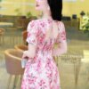 Váy Thiết Kế MDU5113 Tơ Ép Cao Cấp In Hoa Loang Hồng Pastel Dịu Dàng, Nữ Tính Và Tôn Dáng Tuyệt Đối 10 vay thiet ke mdu5113 2 Mdu Fashion