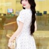Váy Thiết Kế MDU5148 Kate Nhật Trắng Kẻ Chấm Bi Dáng Xòe Ngắn Trẻ Trung, Tôn Vóc Dáng Thanh Nhẹ 11 vay thiet ke mdu5148 2 Mdu Fashion
