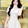 Váy Thiết Kế MDU5148 Kate Nhật Trắng Kẻ Chấm Bi Dáng Xòe Ngắn Trẻ Trung, Tôn Vóc Dáng Thanh Nhẹ 12 vay thiet ke mdu5148 3 Mdu Fashion