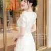 Váy Thiết Kế MDU5255 Gấm Thêu Nổi Cao Cấp Trắng Ngà Thanh Lịch Tôn Nét Tinh Khôi Và Sang Trọng 10 vay thiet ke mdu5255 2 1 Mdu Fashion