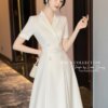 Váy Thiết Kế MDU5475 Gold Nhật Cao Cấp Cổ Vest Đai Rời Sang Trọng Và Hiện Đại 9 1 2 copy 4 Mdu Fashion