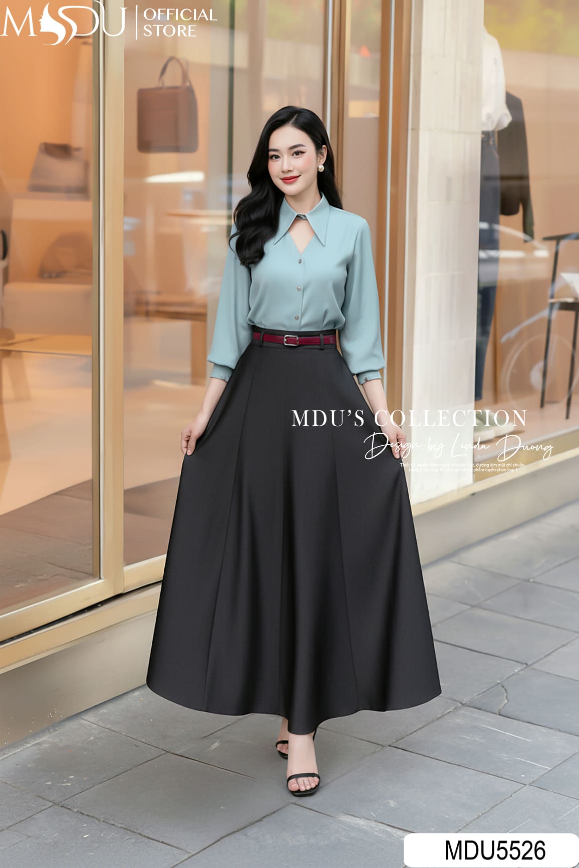 Set Thiết Kế MDU5526 – Lụa Mềm Mại, Mango Ý Thanh Lịch, Tôn Dáng Hoàn Hảo 25 Set Thiết Kế MDU5526