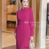 Váy Thiết Kế MDU5614 Váy Lụa Ngọc Trai Cao Cấp Màu Hồng Rạng Rỡ, Sang Trọng Và Đầy Khí Chất 5 MDU5614 2 Mdu Fashion