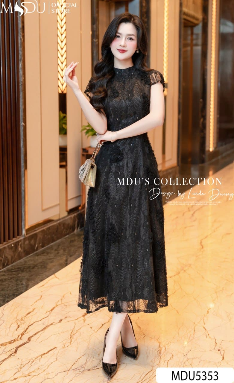 Set Thiết Kế MDU5352 Ren Hàn Đen Cao Cấp Áo Sơ Mi Cổ Bẻ Thanh Lịch & Chân Váy Midi 2 Lớp Duyên Dáng 24 Set Thiết Kế MDU5352 Ren Hàn Đen Cao Cấp Áo Sơ Mi Cổ Bẻ Thanh Lịch & Chân Váy Midi 2 Lớp Duyên Dáng