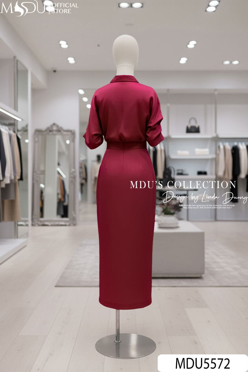 Set Váy MDU5572 Đỏ Đô Sang Trọng, Chuẩn Khí Chất Quý Cô Hiện Đại 7 Set Váy MDU5572 Đỏ Đô Sang Trọng, Chuẩn Khí Chất Quý Cô Hiện Đại - Ảnh 5