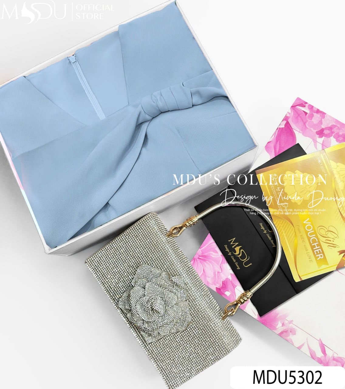 Váy Thiết Kế MDU5302 Chéo Ý Cao Cấp Màu Xanh Thanh Nhã Ngọt Ngào, Tinh Tế Và Duyên Dáng 8 Váy Thiết Kế MDU5302 Chéo Ý Cao Cấp Màu Xanh Thanh Nhã Ngọt Ngào, Tinh Tế Và Duyên Dáng - Ảnh 6