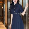Váy Thiết Kế MDU5342 Mango Ý Xanh Navy Thanh Lịch, Cổ Điển Và Chuẩn Khí Chất Quý Cô Hiện Đại 10 vay thiet ke mdu5342 2 Mdu Fashion