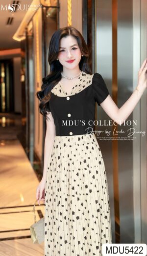 Alternative view of Váy Thiết Kế MDU5422 Xleo & Tơ Thanh Lịch, Trẻ Trung Và Tinh Tế