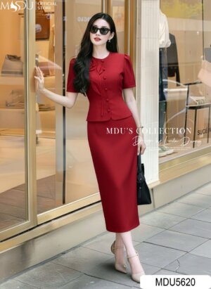 Set Thiết Kế MDU5620 Xước Thái Đỏ Đô Quyến Rũ, Thanh Lịch Và Tinh Tế