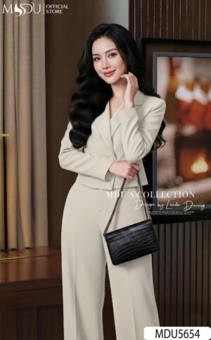 Alternative view of Set Vest Thiết Kế MDU5654 Xám Nhạt Sang Trọng, Quyền Lực Và Tinh Tế