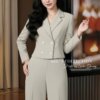 Set Vest Thiết Kế MDU5654 Xám Nhạt Sang Trọng, Quyền Lực Và Tinh Tế 11 vay thiet ke mdu5654 3 Mdu Fashion