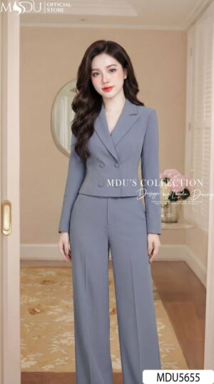 Alternative view of Set Vest Thiết Kế MDU5655 Xám Tinh Tế, Quyền Lực Và Sang Trọng