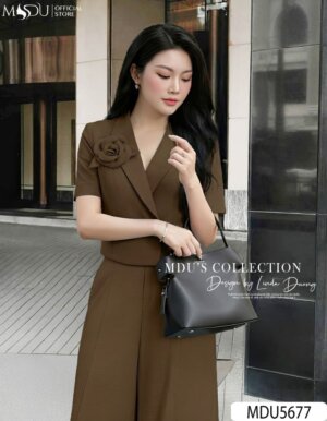 Alternative view of Set Thiết Kế MDU5677 Vest Và Quần Tây Nâu Thanh Lịch, Hiện Đại Và Tinh Tế