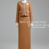 Set Dạ Tweed Thiết Kế MDU5893 Cam Thanh Lịch, Nổi Bật Và Quý Phái 12 vay thiet ke mdu5893 4 Mdu Fashion
