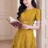 Váy Thiết Kế MDU5938 Vàng Sang Trọng Quyến Rũ, Tinh Tế Và Nổi Bật 9 vay thiet ke mdu5938 2 Mdu Fashion