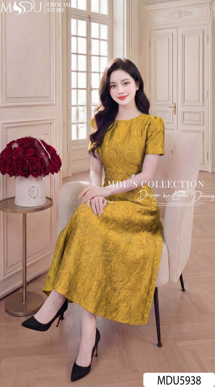 Váy Thiết Kế MDU5938 Vàng Sang Trọng Quyến Rũ, Tinh Tế Và Nổi Bật 6 Váy Thiết Kế MDU5938 Vàng Sang Trọng Quyến Rũ, Tinh Tế Và Nổi Bật - Ảnh 4