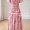 Váy Thiết Kế MDU5930 Hồng Họa Tiết Rực Rỡ, Nữ Tính Và Bay Bổng Đầy Cuốn Hút 15 vay thiet ke mdu5930 6 11zon Mdu Fashion