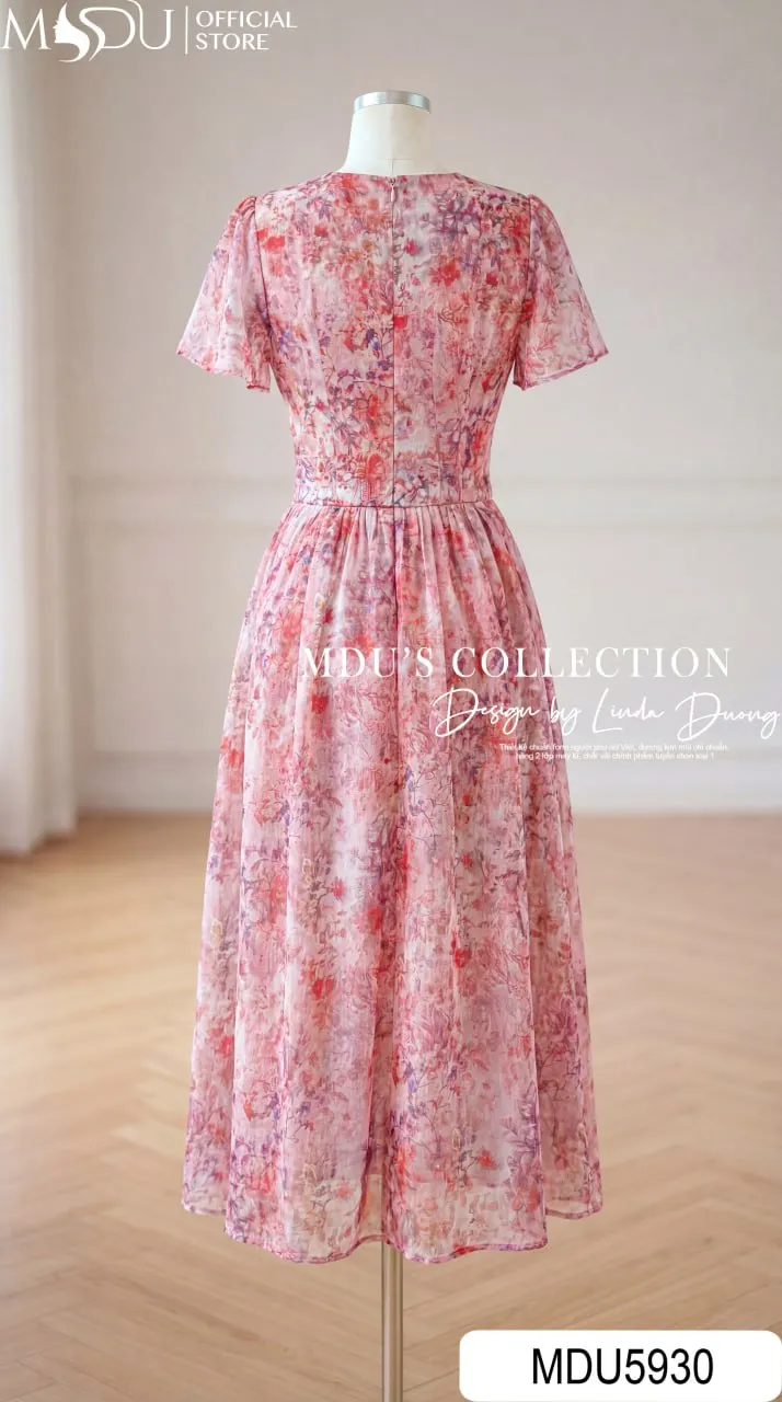 Váy Thiết Kế MDU5930 Hồng Họa Tiết Rực Rỡ, Nữ Tính Và Bay Bổng Đầy Cuốn Hút 8 Váy Thiết Kế MDU5930 Hồng Họa Tiết Rực Rỡ, Nữ Tính Và Bay Bổng Đầy Cuốn Hút - Ảnh 7
