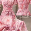 Váy Thiết Kế MDU5930 Hồng Họa Tiết Rực Rỡ, Nữ Tính Và Bay Bổng Đầy Cuốn Hút 16 vay thiet ke mdu5930 7 11zon Mdu Fashion