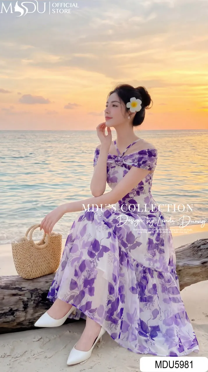 Váy Thiết Kế MDU5981 Sắc Tím Lãng Mạn Bay Bổng Và Duyên Dáng Đầy Cuốn Hút 4 Váy Thiết Kế MDU5981 Sắc Tím Lãng Mạn Bay Bổng Và Duyên Dáng Đầy Cuốn Hút - Ảnh 3