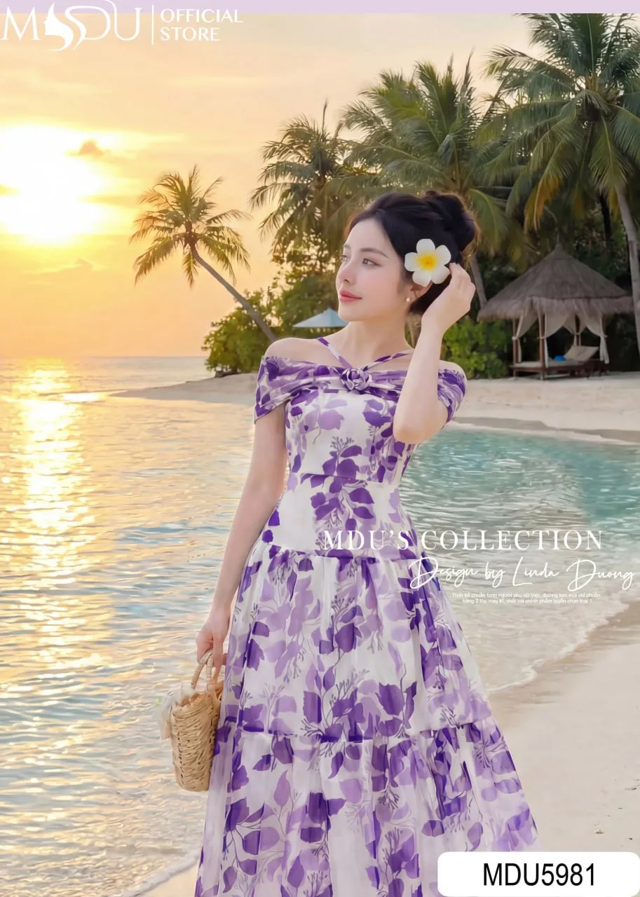 Váy Thiết Kế MDU5981 Sắc Tím Lãng Mạn Bay Bổng Và Duyên Dáng Đầy Cuốn Hút 5 Váy Thiết Kế MDU5981 Sắc Tím Lãng Mạn Bay Bổng Và Duyên Dáng Đầy Cuốn Hút - Ảnh 4