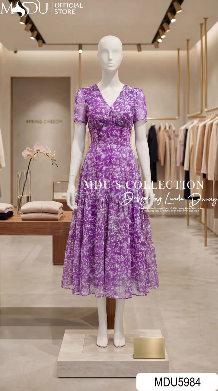 Váy Thiết Kế MDU5984 Sắc Tím Lãng Mạn Dịu Dàng Và Thanh Lịch Đầy Cuốn Hút 7 Váy Thiết Kế MDU5984 Sắc Tím Lãng Mạn Dịu Dàng Và Thanh Lịch Đầy Cuốn Hút - Ảnh 6