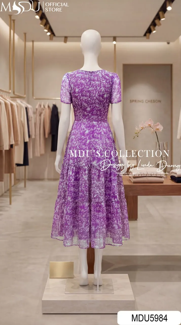 Váy Thiết Kế MDU5984 Sắc Tím Lãng Mạn Dịu Dàng Và Thanh Lịch Đầy Cuốn Hút 8 Váy Thiết Kế MDU5984 Sắc Tím Lãng Mạn Dịu Dàng Và Thanh Lịch Đầy Cuốn Hút - Ảnh 7