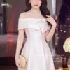 Váy Thiết Kế MDU6750 – Tafeta Trễ Vai, Tag Cài Rời Tinh Tế Và Quý Phái 13 8 4 11zon Mdu Fashion