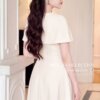 VÁY THIẾT KẾ MDU6841 – GOLD NHẬT GAM KEM CHOÀNG VAI THANH LỊCH 13 Dresses model and removes bag 4K 202609091000 Mdu Fashion
