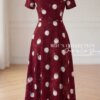 Váy Thiết Kế MDU6123 – Lụa Viscose Đỏ Họa Tiết, Hoa Thủ Công Đính Cổ Nổi Bật 14 From the provided 202603281616 Mdu Fashion