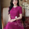 VÁY THIẾT KẾ MDU6628 – GOLD HÀN HỒNG TÍM, PEPLUM CHIẾT EO TÔN DÁNG 11 Replace outfit on model 4K 202608231409 Mdu Fashion