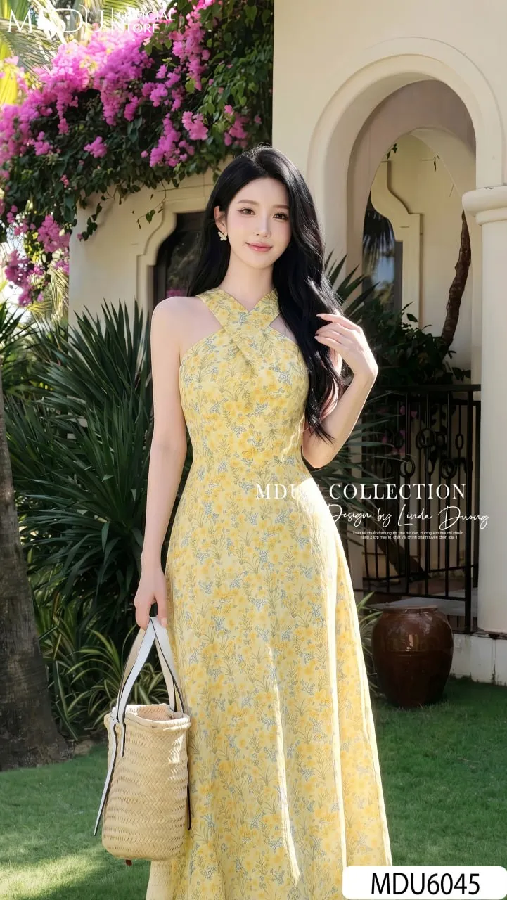 Váy Thiết Kế MDU6045 Mango Ý Họa Tiết Vàng Rạng Rỡ, Phóng Khoáng Và Cuốn Hút Trong Từng Chuyển Động 4 Váy Thiết Kế MDU6045 Mango Ý Họa Tiết Vàng Rạng Rỡ, Phóng Khoáng Và Cuốn Hút Trong Từng Chuyển Động - Ảnh 3
