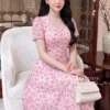 Váy Thiết Kế MDU6012 Tơ Óng Hàn Cao Cấp Sắc Hồng Họa Tiết, Ngọt Ngào Và Duyên Dáng Đầy Nữ Tính 9 photo 2026 08 27 10 28 27 5 11zon Mdu Fashion