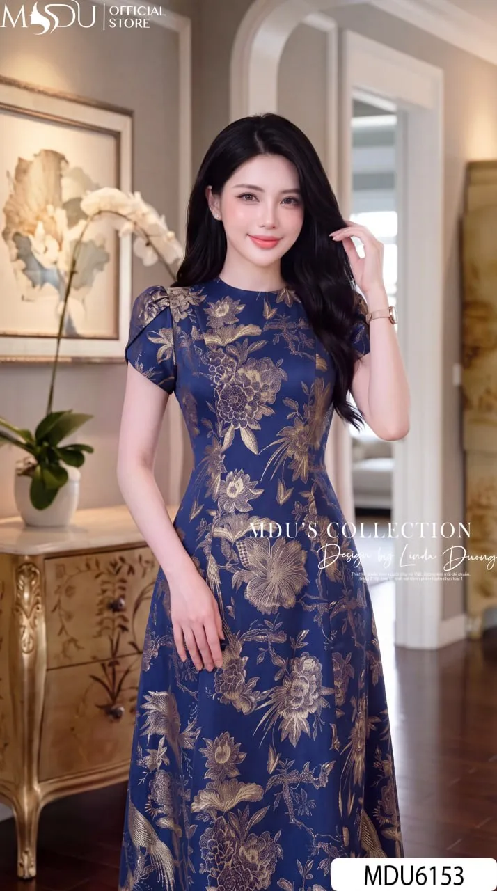 Váy Thiết Kế MDU6153 Mango Ý Cao Cấp Họa Tiết Xanh Thanh Nhã, Trẻ Trung Và Duyên Dáng 4 Váy Thiết Kế MDU6153 Mango Ý Cao Cấp Họa Tiết Xanh Thanh Nhã, Trẻ Trung Và Duyên Dáng - Ảnh 3